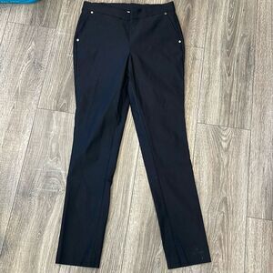 Anne Klein Slim Ankle Black Pants
